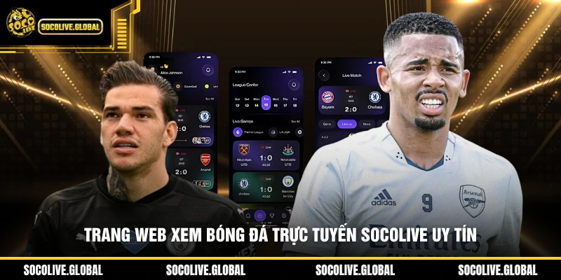Trang web xem bóng đá trực tuyến Socolive uy tín